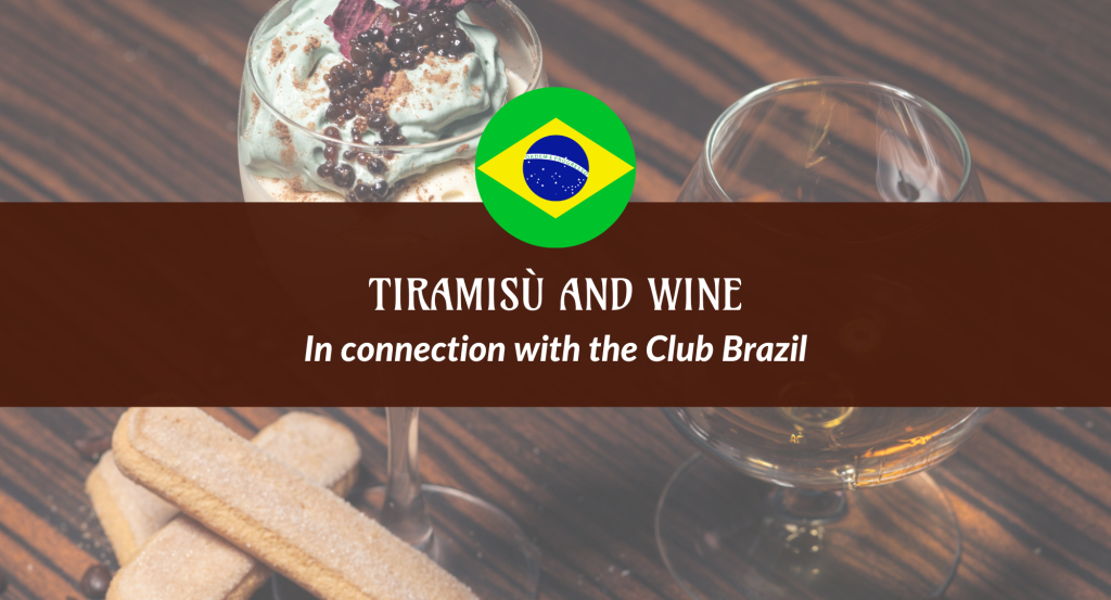 Tiramisù and wine